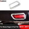 Rear Brake Light Lamp Cover Trim For Nissan Rogue X-Trail T32 2014 2015 2016 2017 Chrome Car Tail Stop Lights Trims Accessories