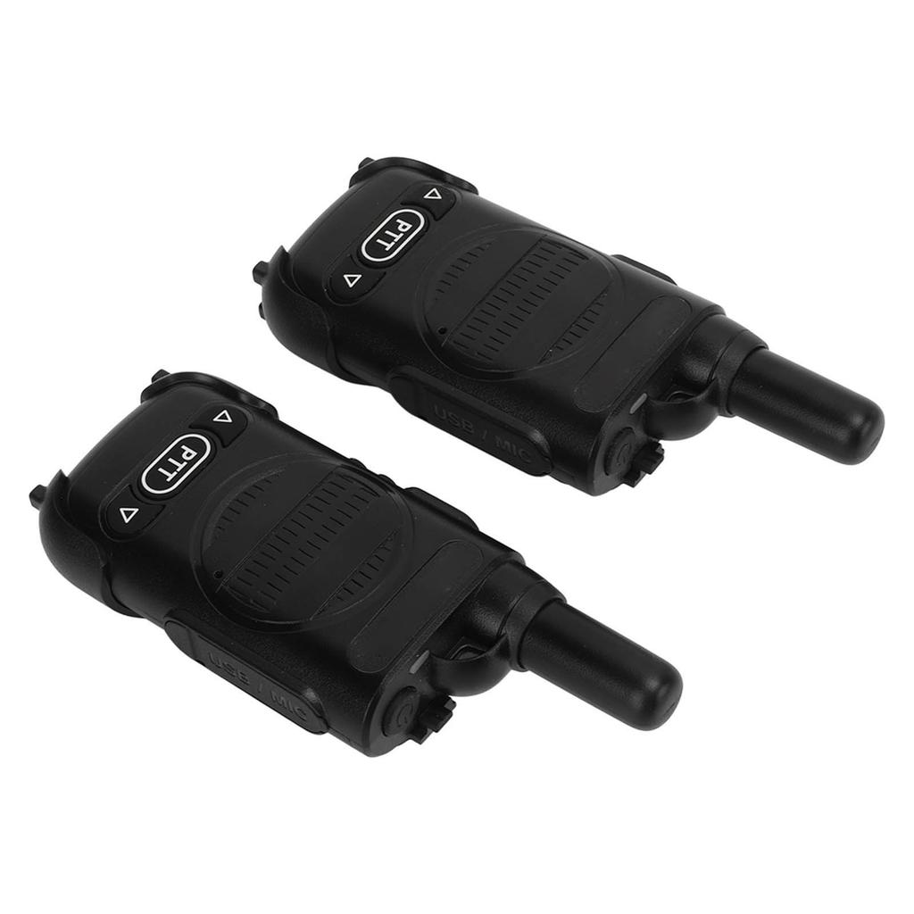2 Pcs Mini Two Way Radio Handsfree Walkie Talkies  for Construction Site Hotel