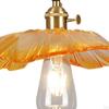 Contemporary Floral Pendant Light with Glass Shade for Home Decor