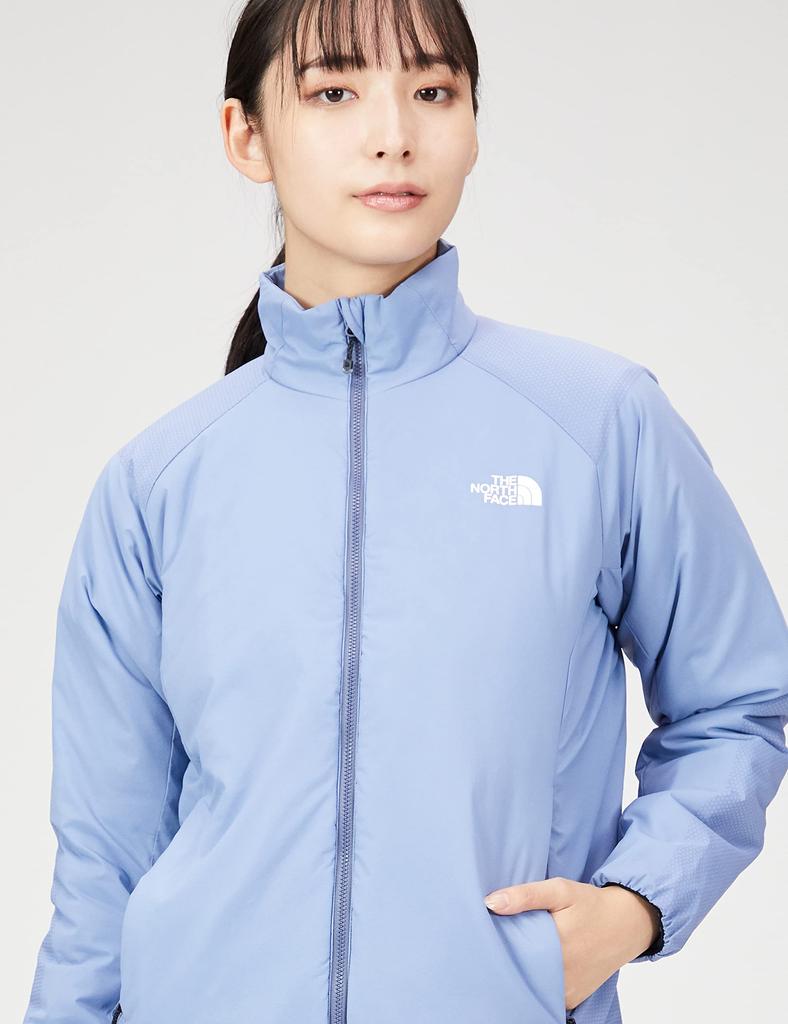 North Ventrix Cold Thermal Water Folk L [The Face] Women's Jacket, Protection, Insulation, Repellent, Lightweight, Blue,