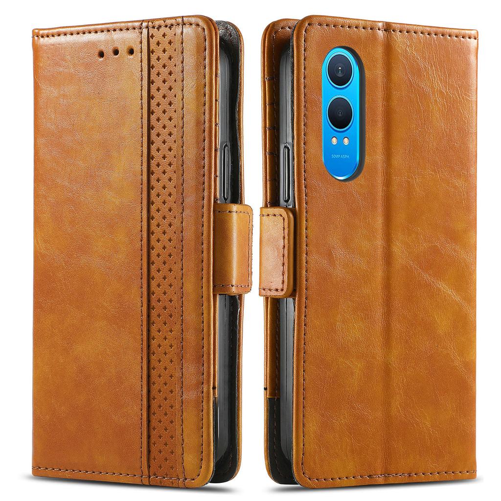 For OnePlus Nord CE4 Lite 5G/Oppo K12x 5G (China) Phone Cases CASENEO PU Leather Cover Stand with RFID Blocking Wallet