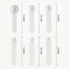 1Set Measuring Cups And Spoons Set White Plastic Kitchen Tools For Baking Cooking Mixing With Accurate Markings