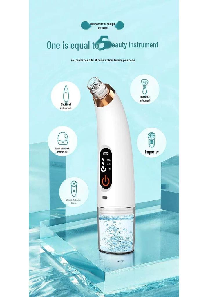 Micro-Bubble Blackhead Suction Cleaner: Electric Facial Pore Cleansing and Acne Removal Tool