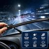 Pressurized Steel Sheet Wipers 2Pcs Windshield Wiper Blades for Dacia Sandero III 2020-2023, 16/24 Rainy Day Driving Supplies Inch Beamless