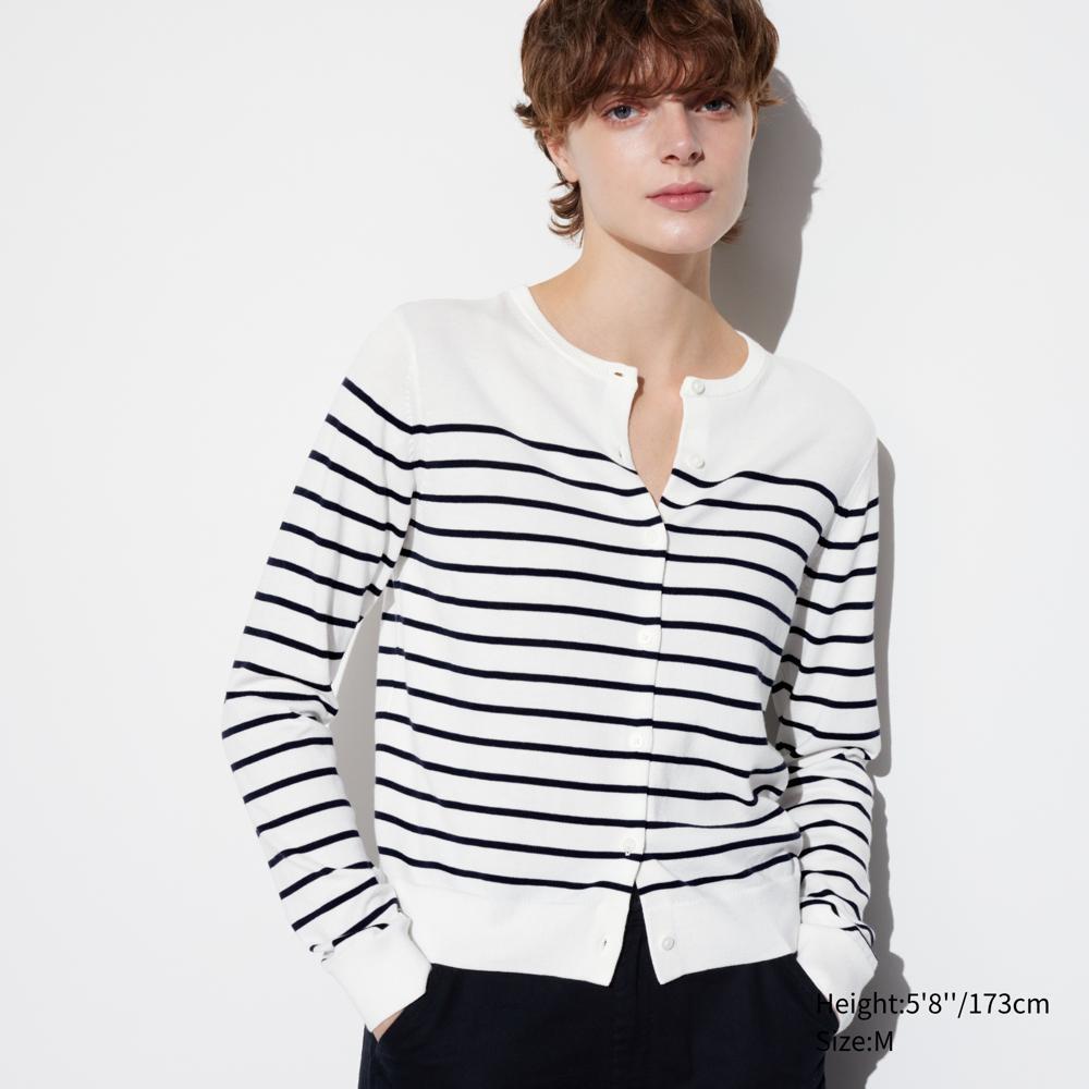 

КАРДИГАН С КРУГЛЫМ ВЫРЕЗОМ UNIQLO С УФ-ЗАЩИТОЙ (длинный рукав)
