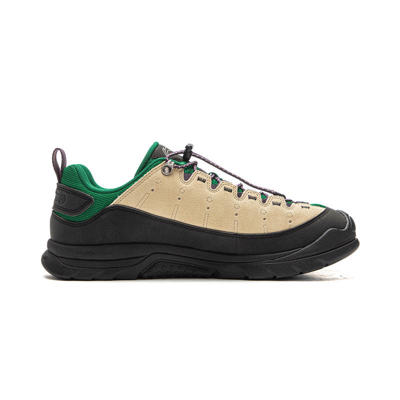 New LiNing CF Tracing Cushioning, Abrasion Resistant, And Resilient Properties Low Top Hiking Shoes Unisex Khaki AHTV029-7