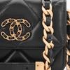 Chanel 19Bag Sheepskin Coin Purse Fanny Pack Women's Black AP2522-B04852-94305