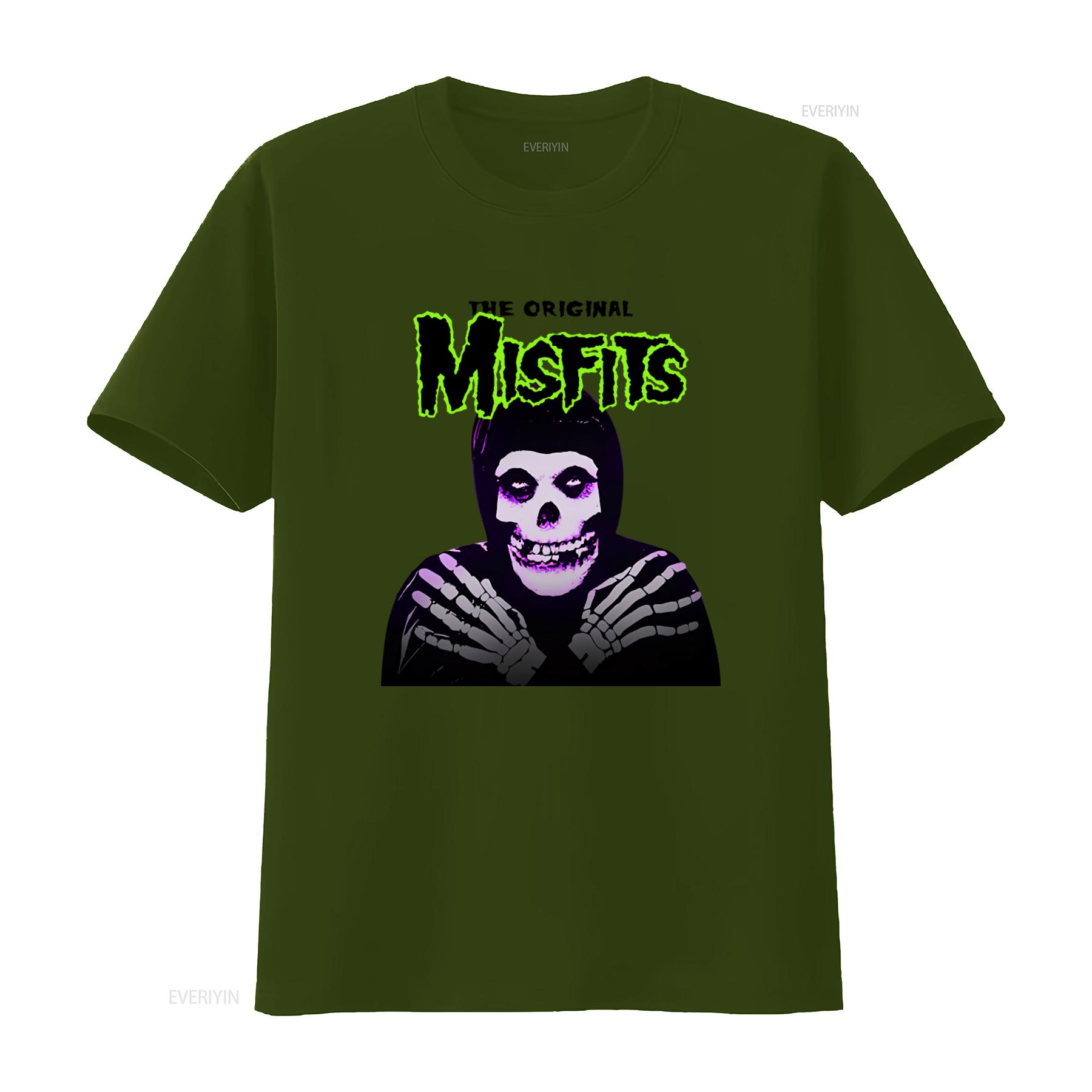 

2019 Original Misfits T Shirt Featuring Glen Danzig Las Vegas Denver Oakland Gothic Punk Design vintage Washed Comfortable Soft 4XL