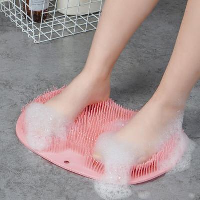 Foot Mat Deep Cleaning Shower Foot Washer with Massage Bristles Easy To Clean Dry Relieve Fatigue Suction Cups Foot Care Scrubber