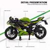 MotoGP Ninja ZX-6R Závodní motocykl Simulace Vynikající Diecast & Hračka Vozidlo RMZ city 1:12 Kovový Sběratelský Model