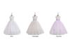 New 2026 Style Girls' Color Block Puffy Princess Formal Wedding Flower Girl Dress