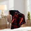 LeonardoThemed Flannel Blanket, Glam Style, Digital Print, All-Season Comfort,  ,for Cozy Plush Flannel Cover106
