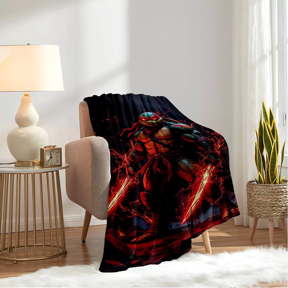 LeonardoThemed Flannel Blanket, Glam Style, Digital Print, All-Season Comfort,  ,for Cozy Plush Flannel Cover106
