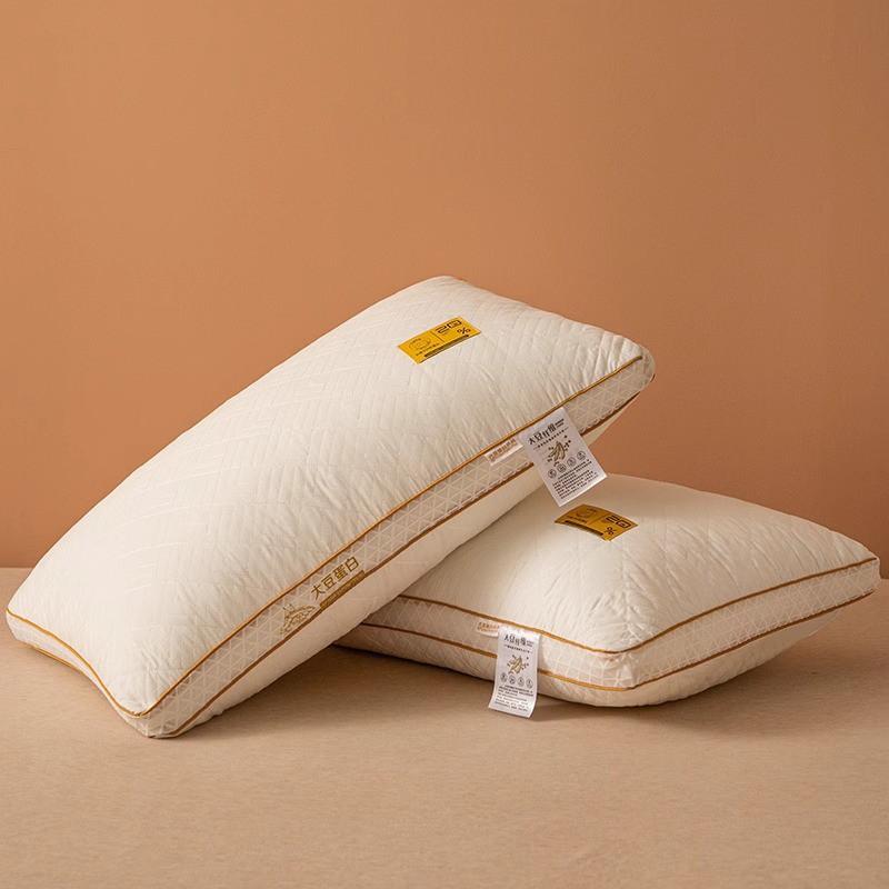 Soy Protein Fiber Pillow Neck Support Sleep Comfort Hotel Home Use Single Person Rectangular