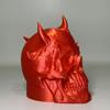 Trailer Dust Cover Horned Demon Skull Tow Cover Heavy-Duty 3D Printed One-Piece Molded Tow Bar Cap Matte Texture Trailer Accessory