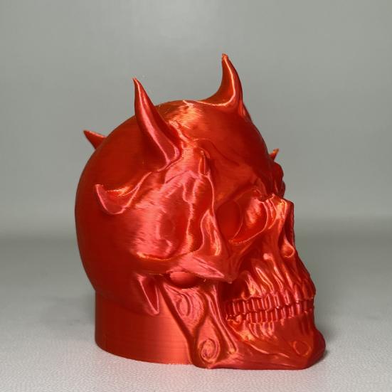Trailer Dust Cover Horned Demon Skull Tow Cover Heavy-Duty 3D Printed One-Piece Molded Tow Bar Cap Matte Texture Trailer Accessory