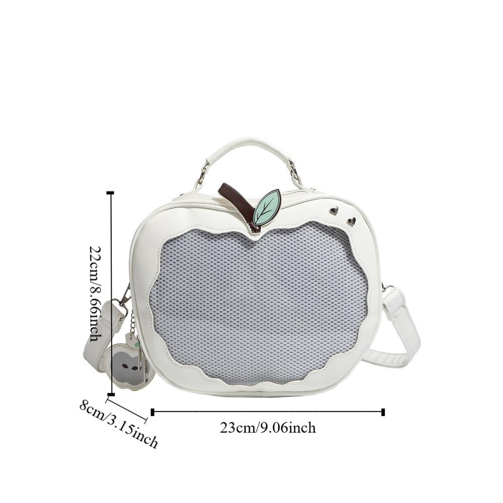 Cotton Doll Bag Kawaii Fruit Itabag PU Fashion Backpacks Multifunction Transparent Pocket  Outdoor