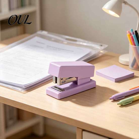 Stapler for Classroom And Library Mini Stapler, Compact Travel Size, with Smooth Binding 2 to Office Stationery Papers 15 Pages of Paper, Portable