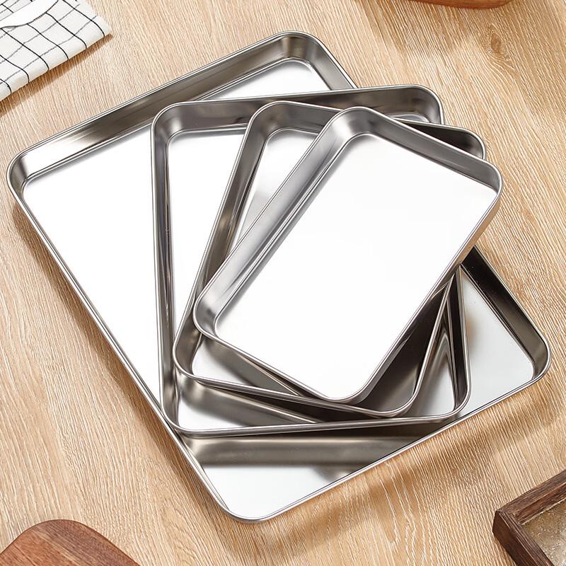 Zhìshì Stainless Steel Rectangular Serving Tray