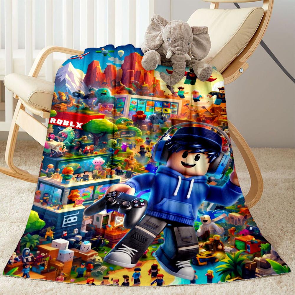 Roblox Adventure Blanket Ultrasoft Great For Sofa Chair Couch Four Seasons Multipurpose Digital Print Gifts For Family Or Friends