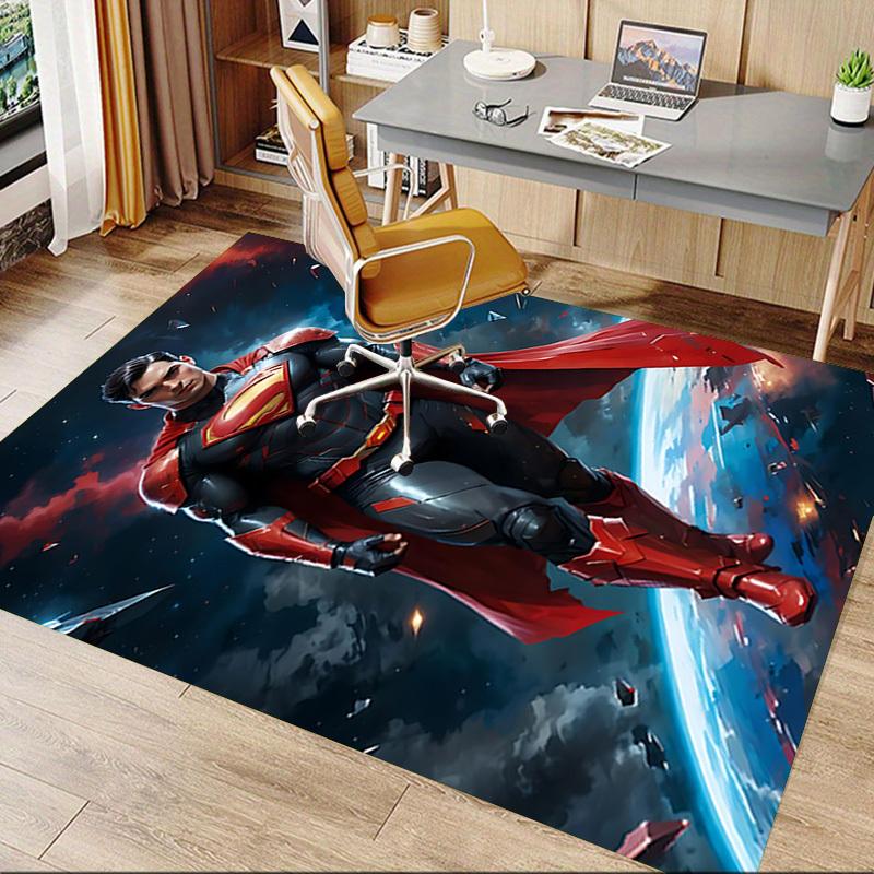 1pc Superman Space Carpet, for Home & Office Decor, Desk Chair Carpet, Festive Gift,Conference Room CarpetL1041
