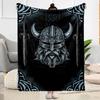 Viking Compass And Wolves Blankets Are Suitable for Living Rooms,making Them an Ideal Choice for Outdoor Travel and Gifts.