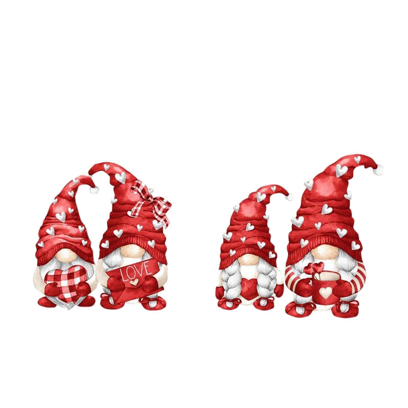 Valentine s Day Decorations Outdoor Garden  Yard Sign With Stakes 4 Pcs