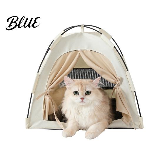 All-season Cat Tent Mat Breathable Waterproof Hideaway Pet Washable Portable Pop-Up with Pop-up Mesh