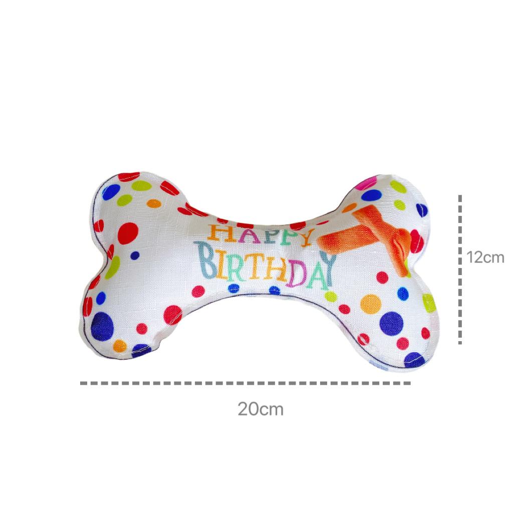Eco-Friendly Cartoon Kitten Dog Chew Teething Toy Small Pet Birthday Cake Gift Box with Sound Relieving Boredom Plush Toy
