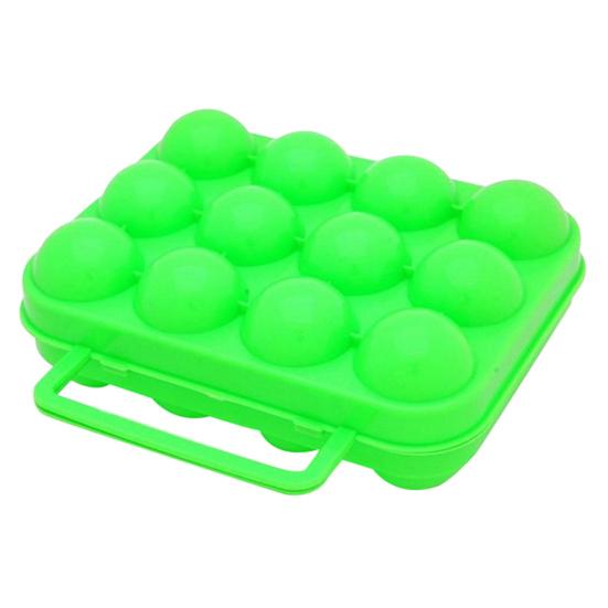 Portale 12 Grids Camping Picnic Folding Egg Oppbevaring Case Box Holder Container