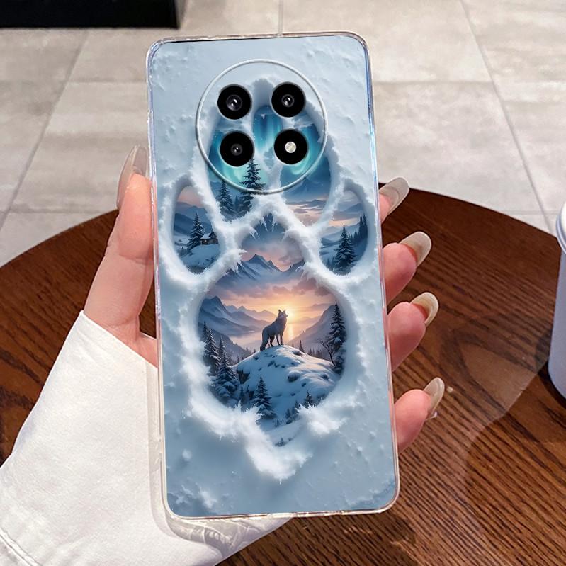 Luxury Cute Love Rabbit Clear Case For Oppo Realme 13 Plus 5g Soft Silicone Transparent Bumper Back Cover Realme13+ 13Plus Funda