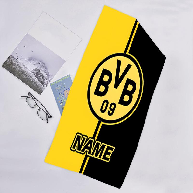 1pc Football1 Beach Towel with Custom Name, Beach/Swimming/Bath/Picnic/Camping Towel, Suitable for Seaside Beaches