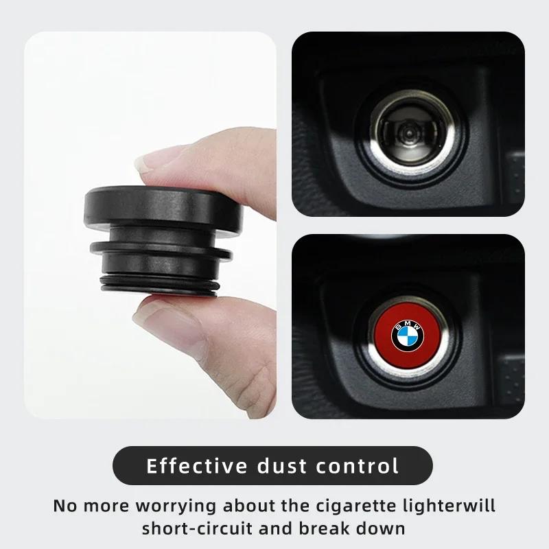Car Sticker 2025 Hot Car Cigarette Lighter Dust Cover Protective Covers For BMW X1 X3 X5 X4 X6 G30 G20 E46 E90 E60 F10 F30 F20 F