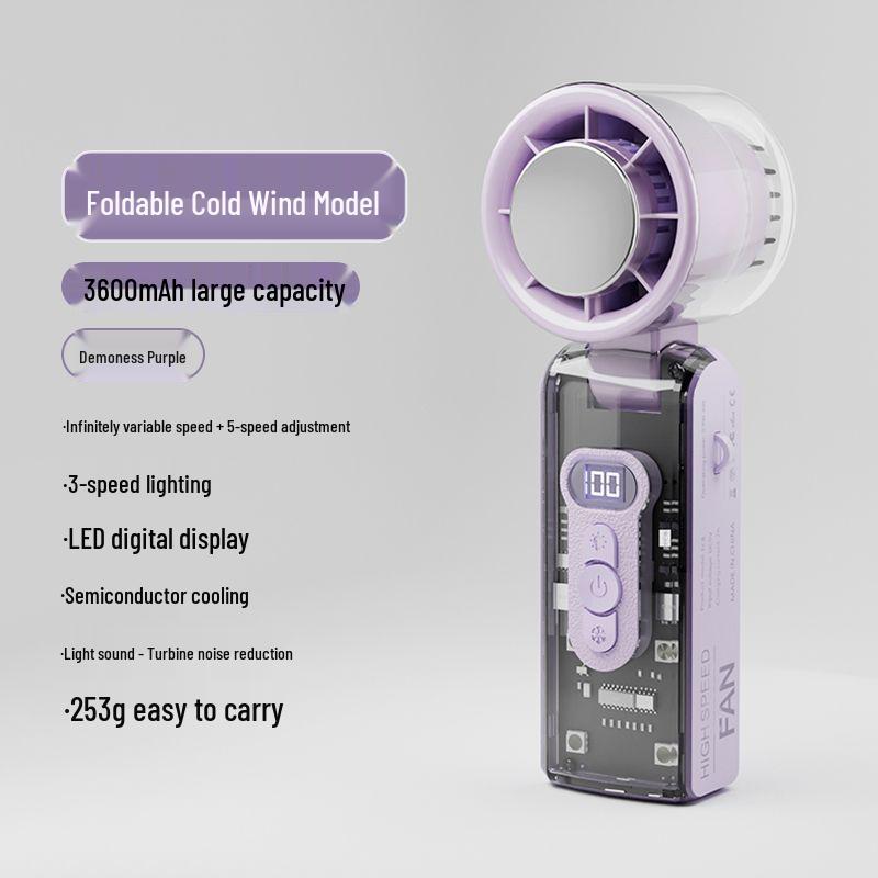 

2025 Portable USB Quiet Cooling Fan for Students and Office 3600mAh