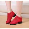 Breathable Mesh Rubber Sole Short Boots Sailor Dance Shoes Lace Up Soft Sole Latin Practice Shoes Teacher Shoes Square Dance Shoes