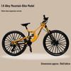 Simulated Alloy Mountain Bike Model with Dual Shock Absorption - Mini Bicycle Ornament