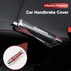 For Mugen Jazz Insight Freed Fit CRV Civic Accord City Car Hand Brake Cover Handbrake Grips Protection Cover Carbon Fiber