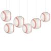 Unique and Colorful Baseball Paper Lampshade for Sport Party Decor Baseball Hanging Lampshade for Decoration