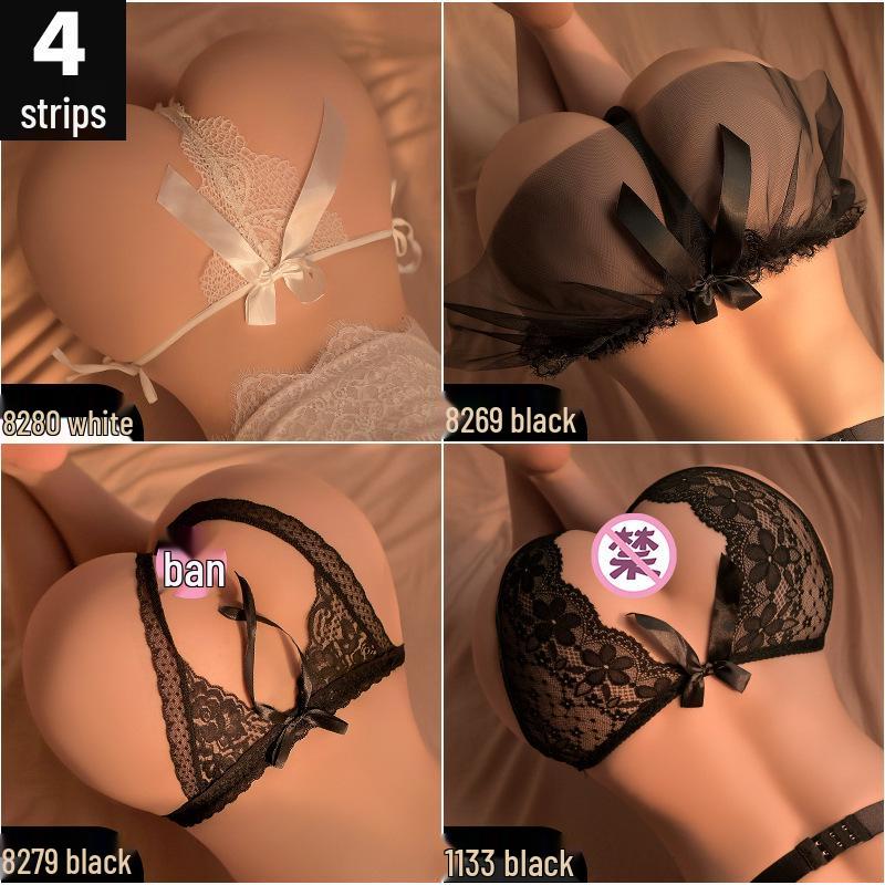 Man Yan Lingerie: Sexy Open Crotch Thong and Triangle Panties for Couples