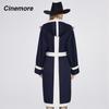 Cinemore Neue Windjacke Lange Klassische Mit Kapuze Mode frauen mantel herbst 2022 Casual Spleißen Frühling Herbst graben mantel 92205-1