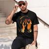 Yachty 2026 New Fashion Heavyweight Hot Selling Retro Printed Pattern Fun Round Neck Tshirt For Daily Comfort