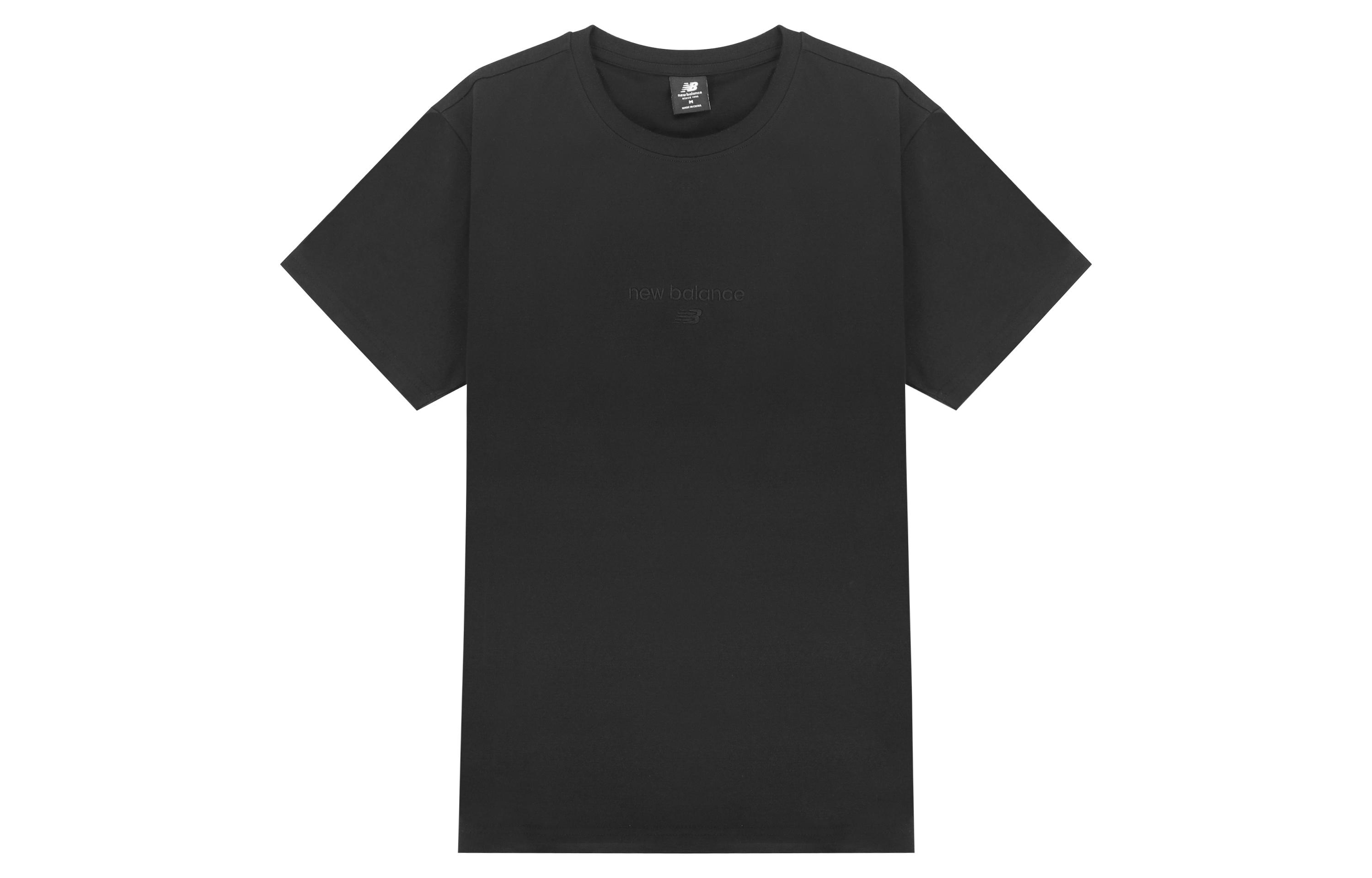 New Balance Set in Sleeve T Shirt Unisex Black AMT21548-BK M