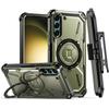 Samsung Galaxy S23 Case, Heavy Duty Ring Belt Clip, Green