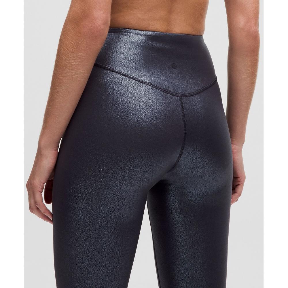 Lululemon WUnder Under Smoothcover Tight 25   Foil Radiate Foil Print Black Night