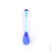 1Pc Heat Sensing Thermal Feeding Spoon Baby Kids Weaning Silicone Head Tableware