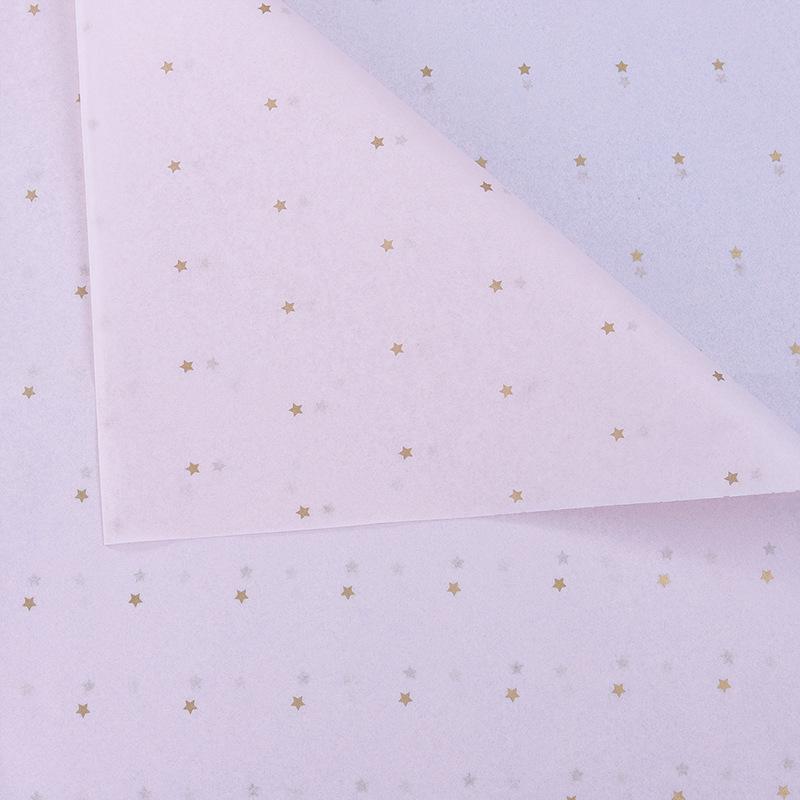 Peach Heart Polka Dot Floral Wrapping Paper - 10 Sheets