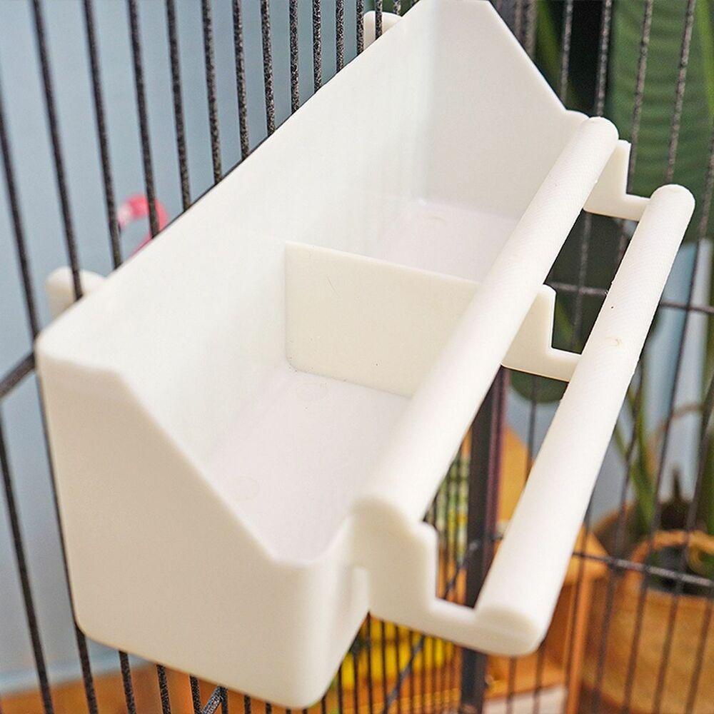 Plastic Cage Cup Water Drinker Parrot Supplies Bird Feed Trough Bird Feeder Feeding Bowl Food Dish