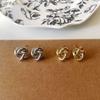 1 Pair Knot Earrings for Women, Hypoallergenic Small Stud Earrings, Woven Ball Knotted Statement Jewelry