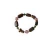Natural Agarwood Pink Crystal Beaded Bracelet Women Fashion Jewelry Gift
