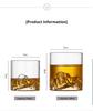 High Borosilicate Transparent Mountain Viewing Glass Tibetan Mountain Glass Whiskey Glass Home Creative Bar Cup